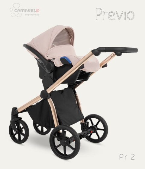 PREVIO Camarelo 3w1 wózek wielofunkcyjny z fotelikiem KITE 0-13kg Polski Produkt kolor - PR 2
