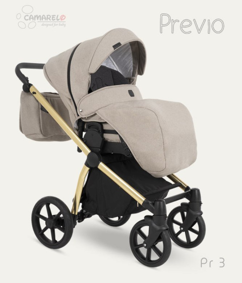 PREVIO Camarelo 3w1 wózek wielofunkcyjny z fotelikiem KITE 0-13kg Polski Produkt kolor - PR 3