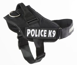 Szelki dla psa mocne M 55-66cm Police K9 czarne