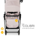 HAUCK COLIBRI Ultralekki wózek spacerowy 6,9 kg ładowność do 25 kg - MELANGE BEIGE