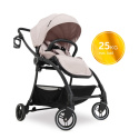 HAUCK COLIBRI Ultralekki wózek spacerowy 6,9 kg ładowność do 25 kg - MELANGE BEIGE