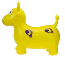 Skoczek gumowy krówka krowa żółty