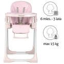 BENTO Kidwell Krzesełko do karmienia 6m+ do 15kg - PINK