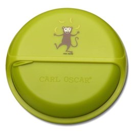 Carl Oscar BIG SnackDISC™ 5 komorowy obrotowy pojemnik na przekąski Lime - Monkey