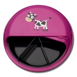 Carl Oscar BIG SnackDISC™ 5 komorowy obrotowy pojemnik na przekąski Purple - Cow