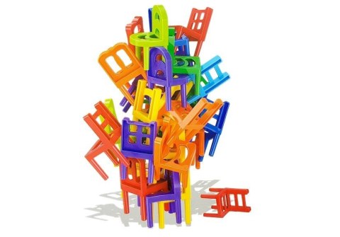 Gra Spadające Krzesła Ułóż Kolorową Wieżę