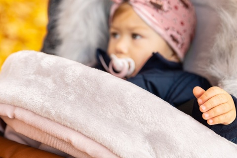 INDIANA Sensillo śpiworek z polarem - INDIANA PINK