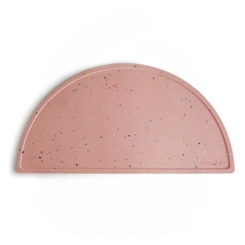 Mushie - Podkładka silikonowa na stół Powder Pink Confetti