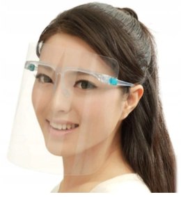 Przyłbica maska ochronna na twarz z okularami