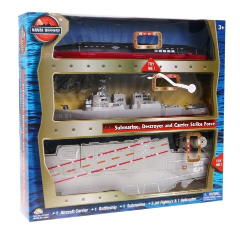 Zestaw Statki Lotniskowiec Łódż Podwodna Niszczyciel