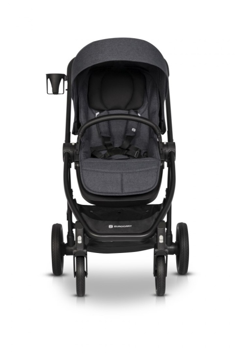 CROX PRO Euro-Cart 2w1 wózek wielofunkcyjny do 22 kg z miękką gondolą - Coal