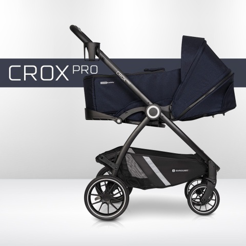 CROX PRO Euro-Cart 2w1 wózek wielofunkcyjny do 22 kg z miękką gondolą - Coal