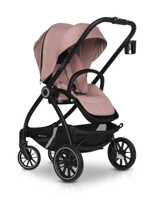 CROX PRO Euro-Cart 2w1 wózek wielofunkcyjny do 22 kg z miękką gondolą - Rose