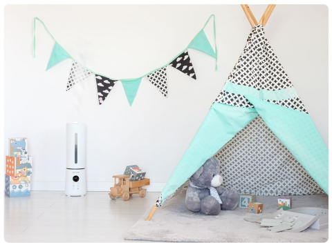 ZEEGMA VERS ION WHITE Nawilżacz powietrza Higrometr Jonizacja