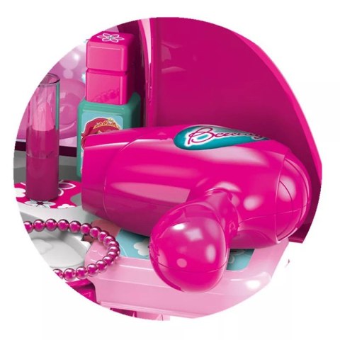 TOALETKA DLA DZIEWCZYNKI LUSTRO + AKCESORIA PLECAK KOSMETYKI 835 008-963A