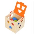 TOOKY TOY Drewniany Sorter Kształtów Kostka Edukacyjna