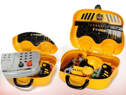 Warsztat z narzędzami w walizce na kołach