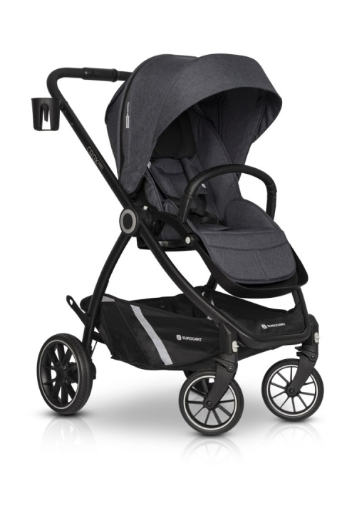 CROX PRO Euro-Cart 2w1 wózek wielofunkcyjny z twardą gondolą do 22 kg - Coal