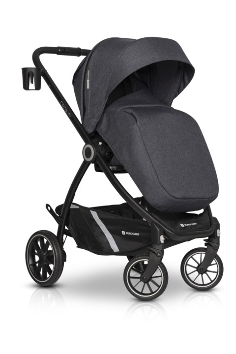 CROX PRO Euro-Cart 2w1 wózek wielofunkcyjny z twardą gondolą do 22 kg - Coal