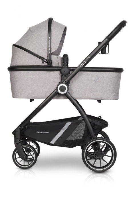 CROX PRO Euro-Cart 2w1 wózek wielofunkcyjny z twardą gondolą do 22 kg - Pearl