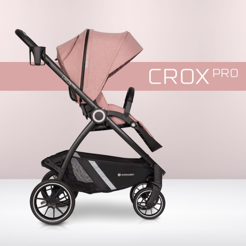 CROX PRO Euro-Cart 2w1 wózek wielofunkcyjny z twardą gondolą do 22 kg - Rose