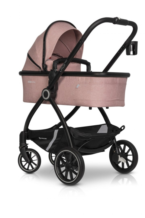CROX PRO Euro-Cart 2w1 wózek wielofunkcyjny z twardą gondolą do 22 kg - Rose