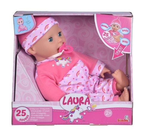 PROMO Lalka Bobas Laura z łaskotkami 38cm Simba