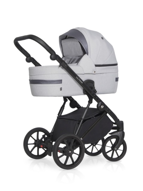 RIKO ULTIMA ULTRA LIGHT 3w1 Wózek wielofunkcyjny z ultralekką gondolą i fotelikem 0-13 kg - 01 GREY FOX