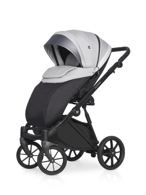 RIKO ULTIMA ULTRA LIGHT 3w1 Wózek wielofunkcyjny z ultralekką gondolą i fotelikem 0-13 kg - 01 GREY FOX