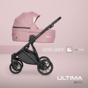 RIKO ULTIMA ULTRA LIGHT 3w1 Wózek wielofunkcyjny z ultralekką gondolą i fotelikem 0-13 kg - 02 PINK