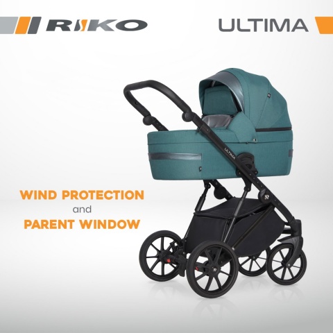 RIKO ULTIMA ULTRA LIGHT 3w1 Wózek wielofunkcyjny z ultralekką gondolą i fotelikem 0-13 kg - 03 LAGOON