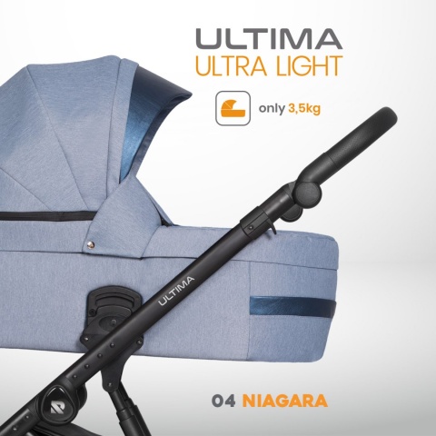 RIKO ULTIMA ULTRA LIGHT 3w1 Wózek wielofunkcyjny z ultralekką gondolą i fotelikem 0-13 kg - 04 NIAGARA