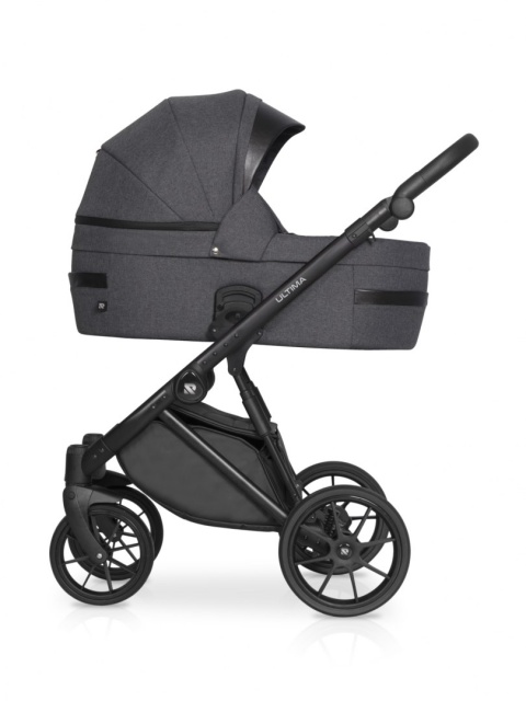 RIKO ULTIMA ULTRA LIGHT 3w1 Wózek wielofunkcyjny z ultralekką gondolą i fotelikem 0-13 kg - 05 ANTHRACITE