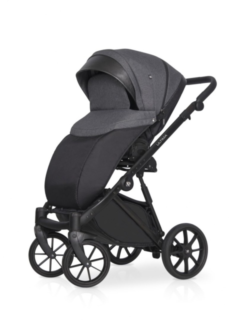 RIKO ULTIMA ULTRA LIGHT 3w1 Wózek wielofunkcyjny z ultralekką gondolą i fotelikem 0-13 kg - 05 ANTHRACITE