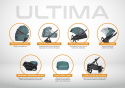 RIKO ULTIMA ULTRA LIGHT 3w1 Wózek wielofunkcyjny z ultralekką gondolą i fotelikem 0-13 kg - 05 ANTHRACITE