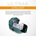 RIKO ULTIMA ULTRA LIGHT 3w1 Wózek wielofunkcyjny z ultralekką gondolą i fotelikem 0-13 kg - 05 ANTHRACITE