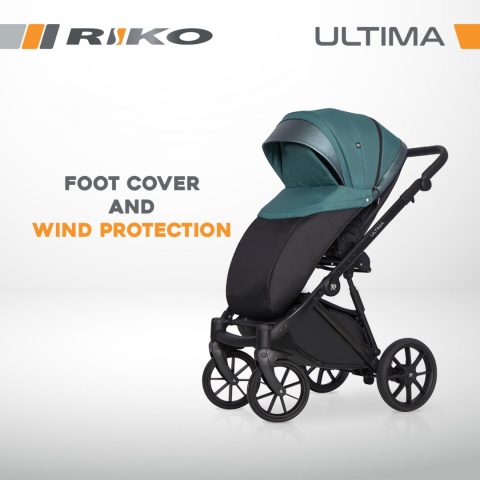RIKO ULTIMA ULTRA LIGHT 3w1 Wózek wielofunkcyjny z ultralekką gondolą i fotelikem 0-13 kg - 05 ANTHRACITE