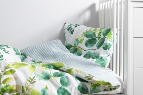 Sensillo POŚCIEL 2-EL. WAFEL EUKALIPTUS MIĘTOWY 100X135 CM