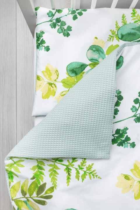 Sensillo POŚCIEL 2-EL. WAFEL EUKALIPTUS MIĘTOWY 100X135 CM