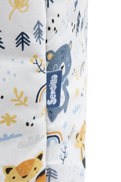 Bawełniany kosz na zabawki Sensillo - PRZYJACIELE Z LASU