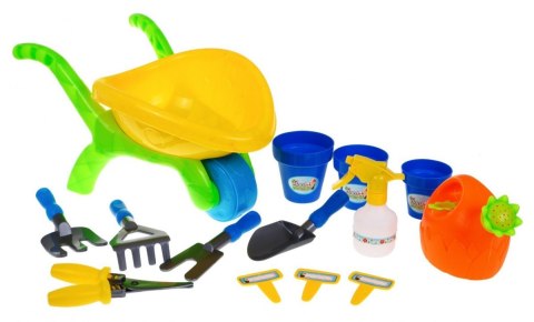 Duży zestaw ogrodnika Taczki 17 el.