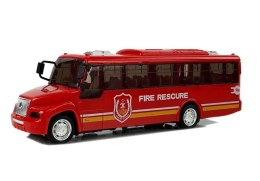 Autobus Straży Pożarnej z Naciągiem Światłami i Dźwiękami Otwierane Drzwi