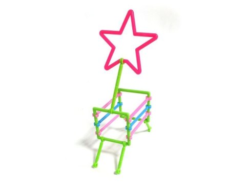 Patyczki Słomki Konstrukcyjne, Klocki Edukacyjne ok. 1000 Elementów AUTO