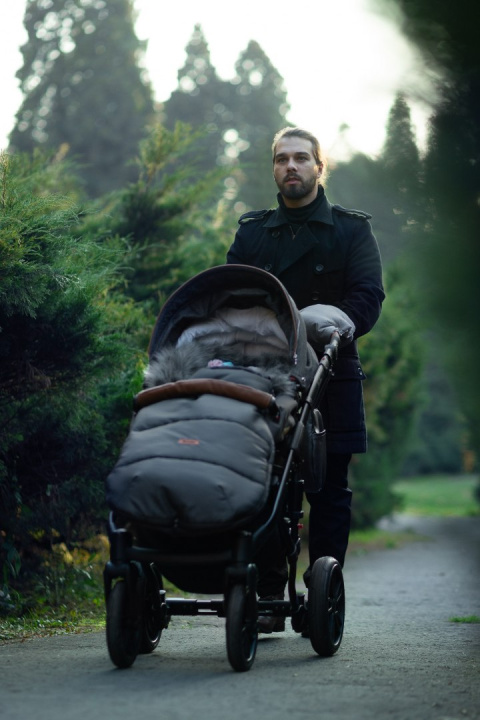 Sensillo rękawiczka mufka Minky do wózka - Blue