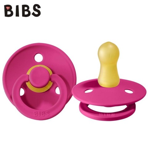 BIBS COLOUR RASPBERRY S Smoczek Uspokajający kauczuk Hevea