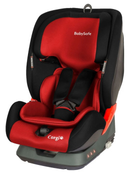CORGI BabySafe fotelik samochodowy 9-36kg - czerwono / czarny