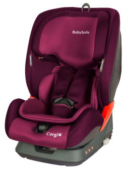 CORGI BabySafe fotelik samochodowy 9-36kg - różowo / fioletowy
