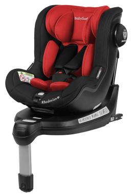 RHODESIAN BabySafe 0-18 kg obrotowy fotelik samochodowy - czerwono / czarny