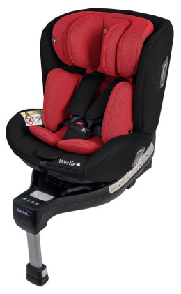 WESTIE IsoFix Babysafe 0-18kg i-Size multimedialny fotelik samochodowy - czerwono / czarny