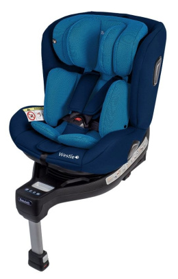 WESTIE IsoFix Babysafe 0-18kg i-Size multimedialny fotelik samochodowy - niebieski